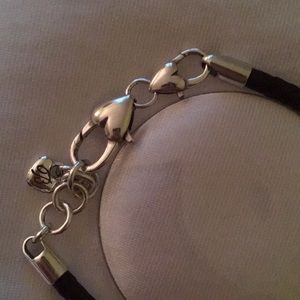Brighton Jewelry - Brighton leather bracelet with 3 charms Brighton Jewelry - Brighton leather bracelet with 3 charms